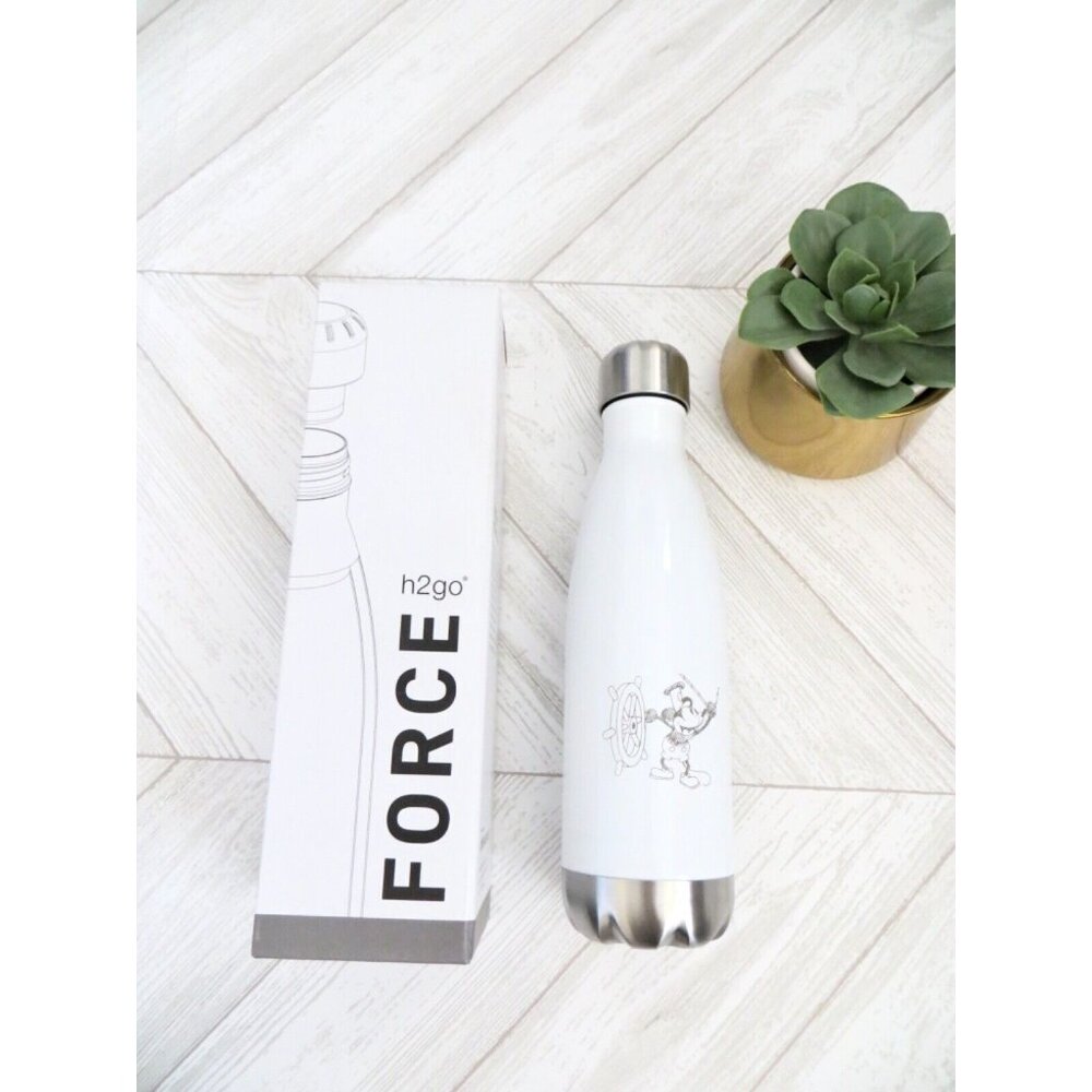 NEW! Walt Disney Animation Studio h2go Stainless Steel Water Bottle Mickey Mouse